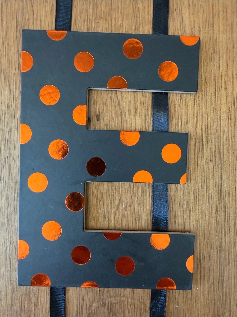 Hobby Lobby Halloween Wall Hanging in Black, White, Orange